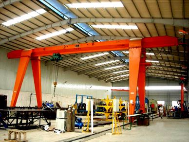 Pris isel 10 Ton Girder sengl codi'r Crane gantri deunyddiau